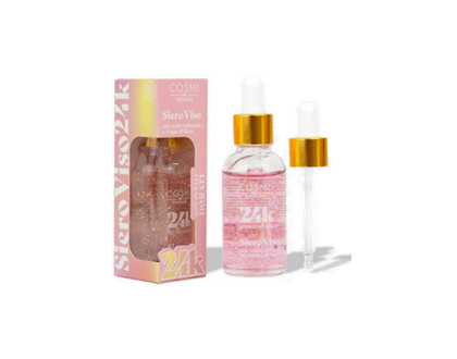 SÉRUM PAILLETTÉ À L'ACIDE HYALURONIQUE ET L'EAU DE ROSE